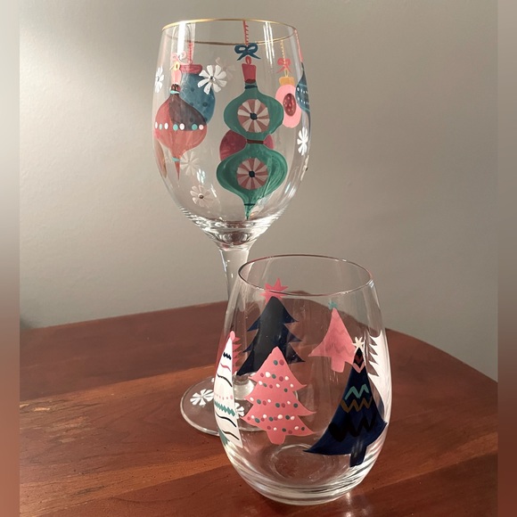 Other - Matching hand painted wine glasses